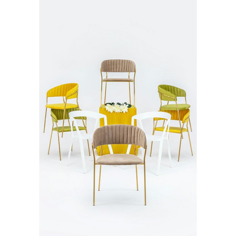 Krzesło VIBIA białe - polipropylen