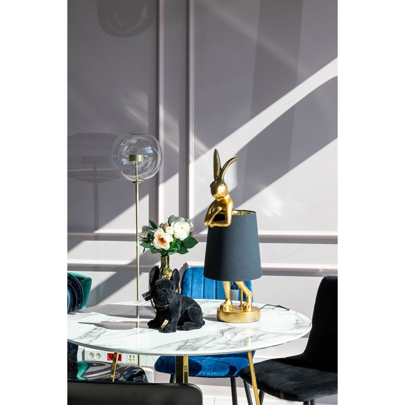 KARE lampa stołowa RABBIT złota / czarna