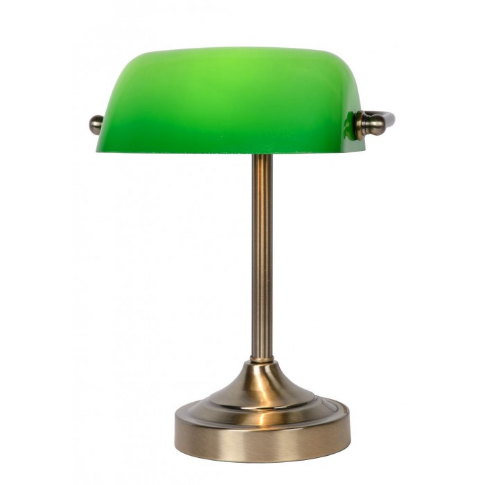 Lucide Lampa stołowa BANKER 17504/01/03 brązowy i odcienie brązu, zielony