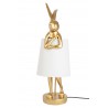 KARE lampa stołowa RABBIT złota / biała