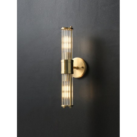 Lampa ścienna PILAR TWIN złota