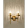 Lampa ścienna TORCH TWIN złota