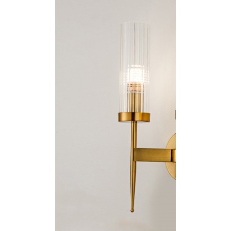 Lampa ścienna TORCH złota