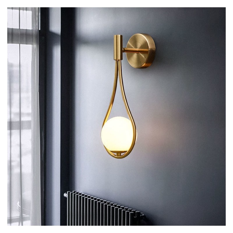 Lampa ścienna ROMA złota