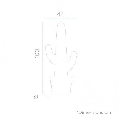 NEW GARDEN lampa ogrodowa KAKTUS biała - LED, sterowanie pilotem, wbudowana bateria