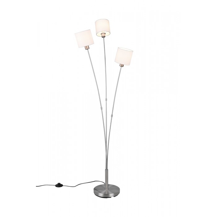 RL Lampa podłogowa TOMMY R46333901 srebrny i odcienie srebra, biały