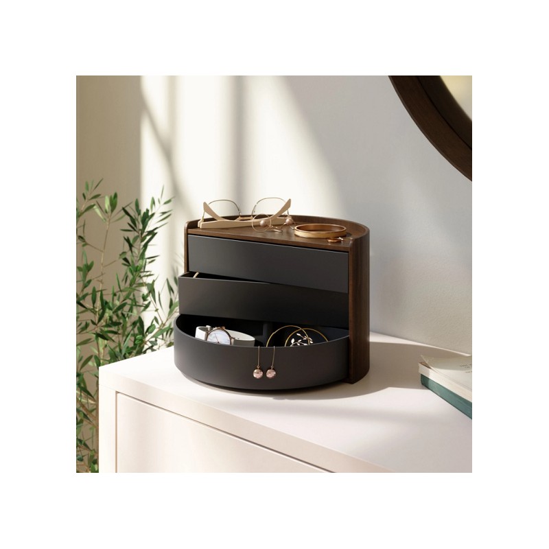 UMBRA pojmenik na biżuterie MOONA ciemno-brązowy