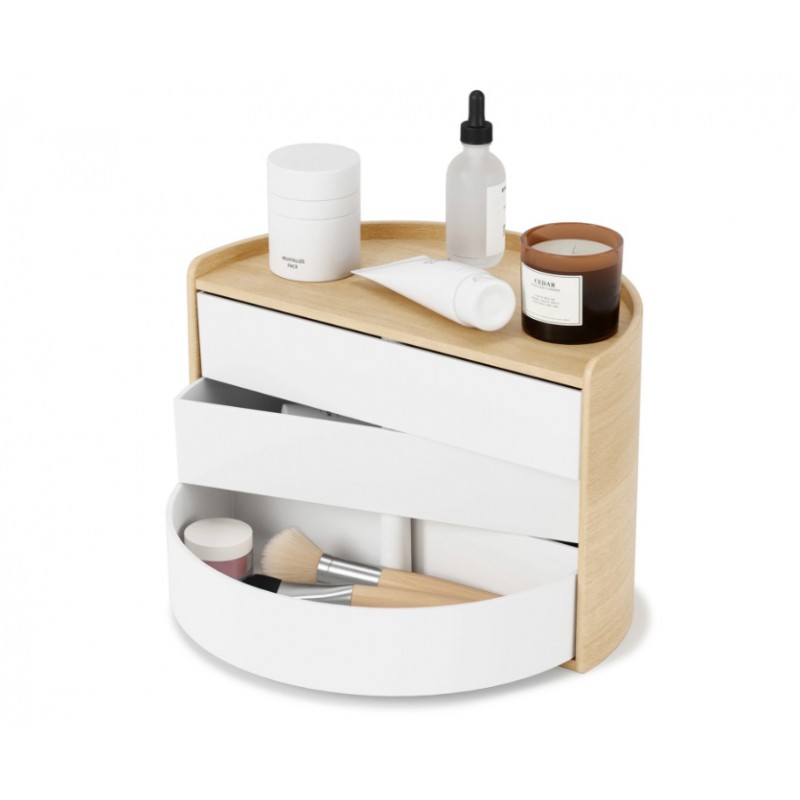 UMBRA pojemnik na biżuterie MOONA biały