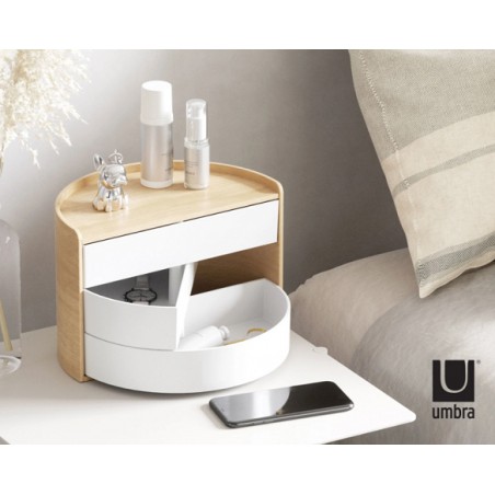 UMBRA pojemnik na biżuterie MOONA biały