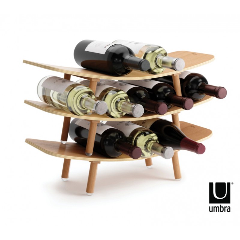 UMBRA stojak na wino VINOLA naturalny