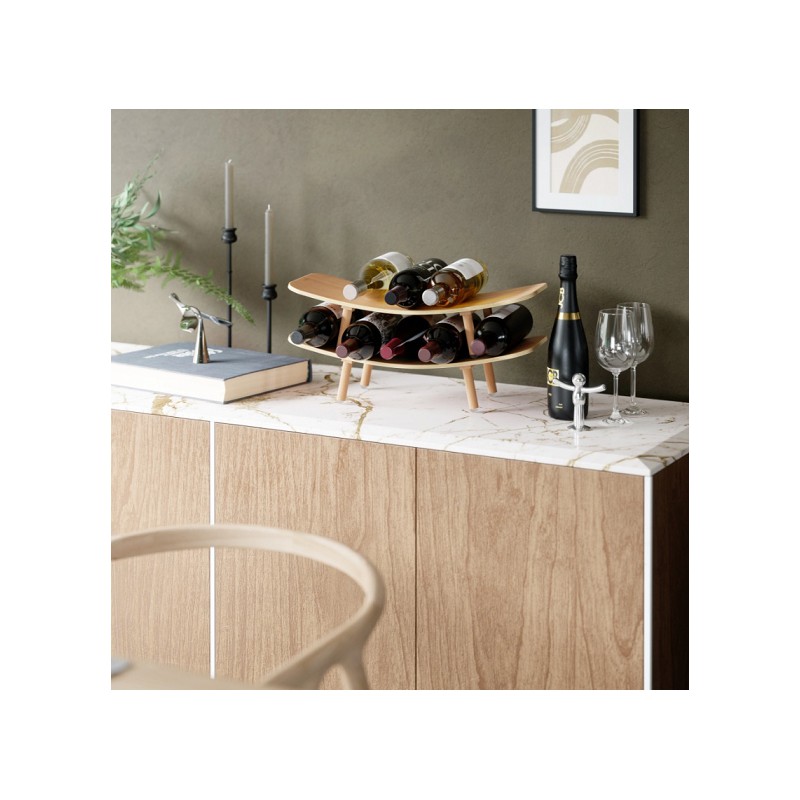 UMBRA stojak na wino VINOLA naturalny