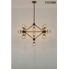 MOOSEE lampa wisząca ASTRIFERO 15 czarna / bursztynowa