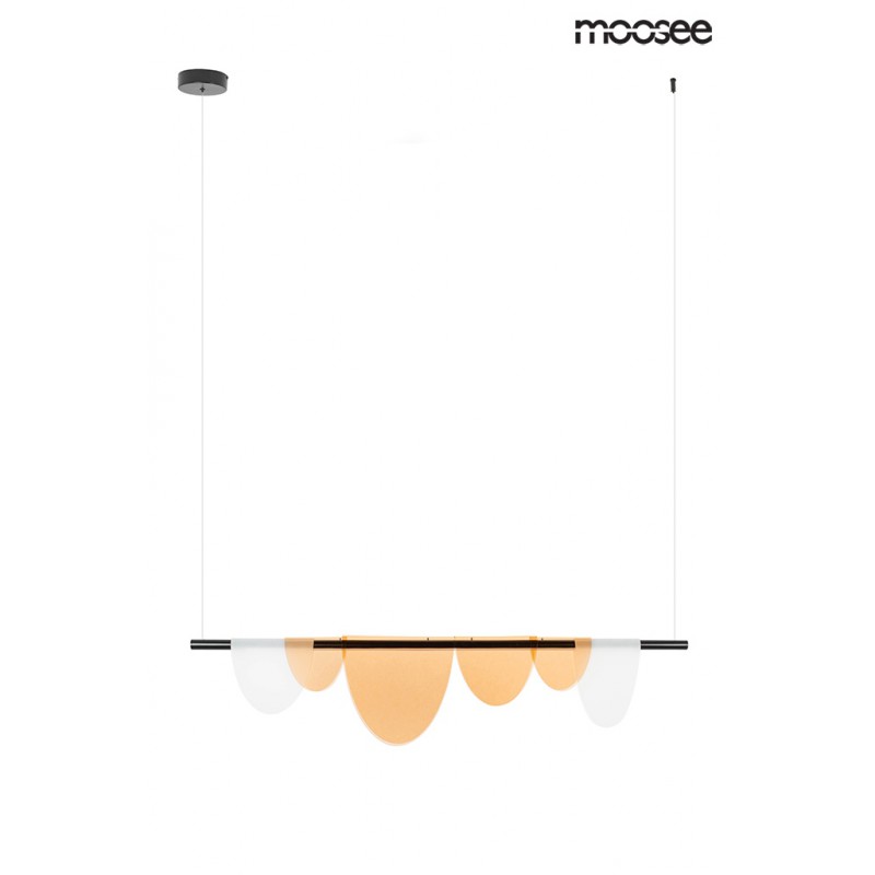 MOOSEE lampa wisząca LAVA czarna / bursztynowa