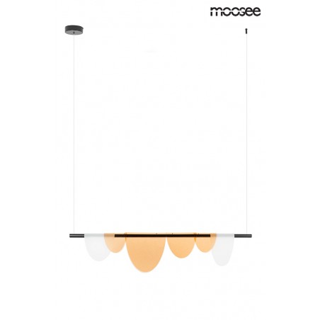 MOOSEE lampa wisząca LAVA czarna / bursztynowa