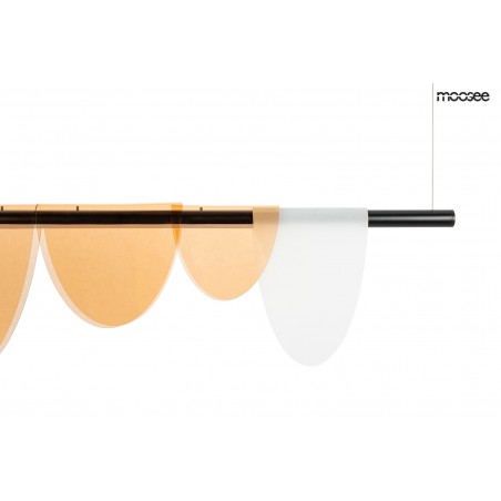 MOOSEE lampa wisząca LAVA czarna / bursztynowa