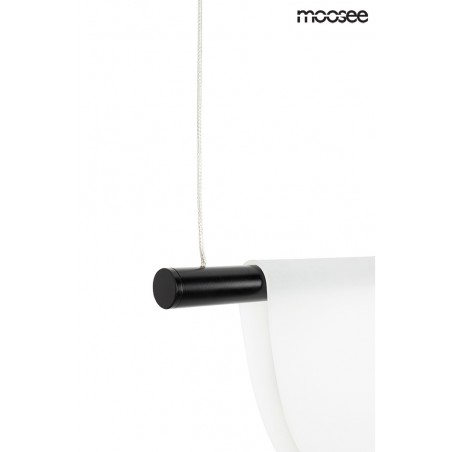 MOOSEE lampa wisząca LAVA czarna / bursztynowa