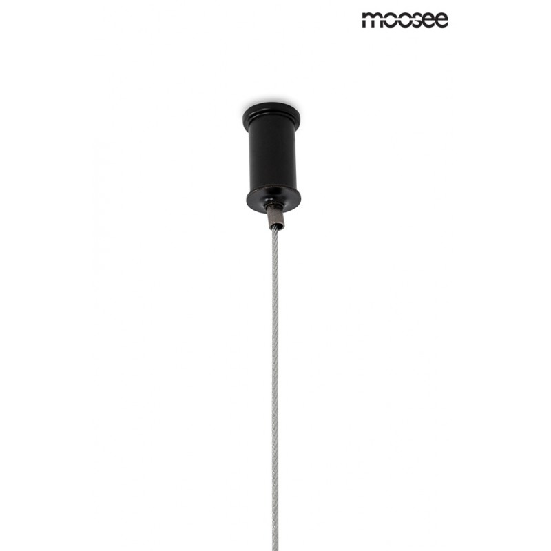 MOOSEE lampa wisząca LAVA czarna / bursztynowa
