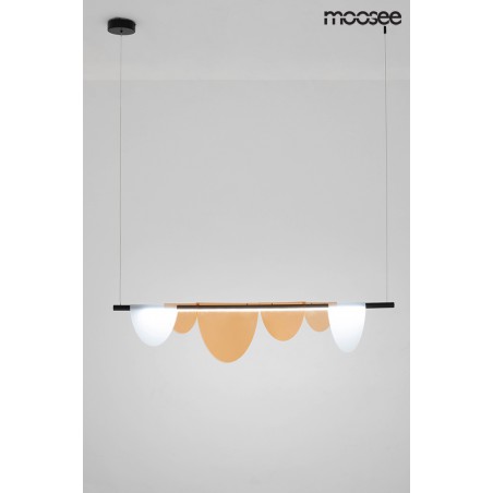 MOOSEE lampa wisząca LAVA czarna / bursztynowa