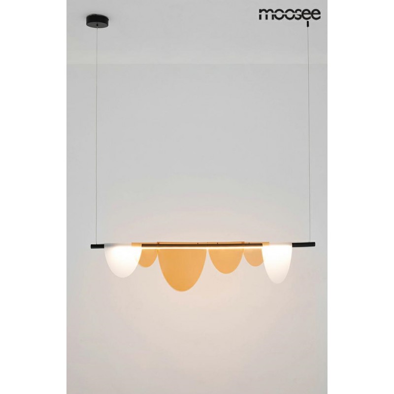 MOOSEE lampa wisząca LAVA czarna / bursztynowa