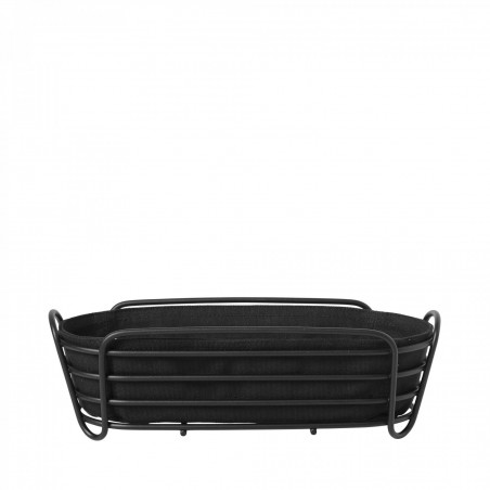 Blomus KOSZYK NA PIECZYWO OVAL CZARNO/CZARNY