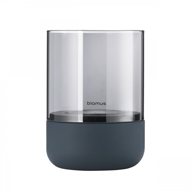 Blomus LATARNIA CALMA, H 14, STEEL GRAY SMOKE