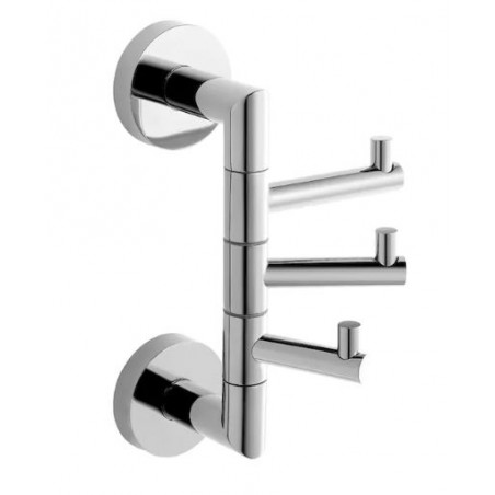 Stella Classic Wieszak potrójny ruchomy chrom