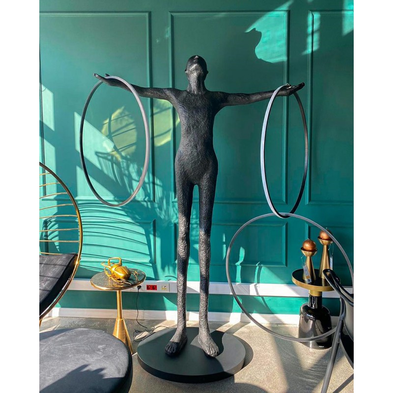 Lampa podłogowa HUMAN CIRCULO włókno szklane