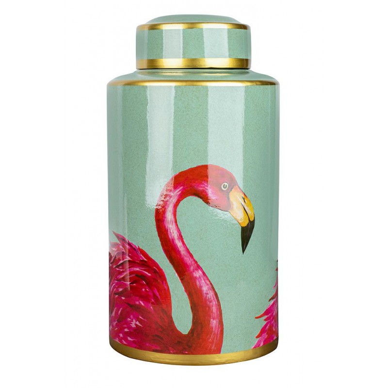KARE słoik dekoracyjny FLAMINGOS 39cm