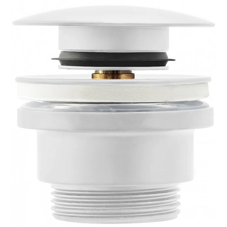 Paffoni Light Korek do umywalki uniwersalny click clack biały