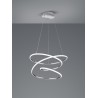 RL Lampa wisząca LED nowoczesna BOLOGNA R37051106 srebrny i odcienie srebra