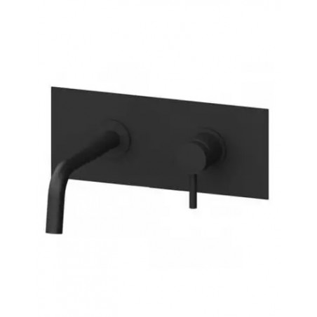 Paffoni Light Kompletna Bateria umywalkowa podtynkowa 178 mm czarny mat