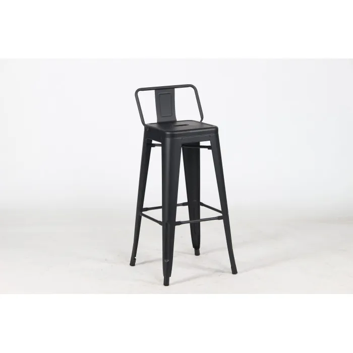 Krzesło barowe TOWER BACK 76 ( Paris ) czarne