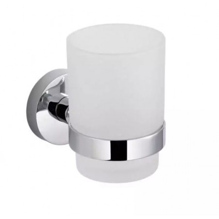 Stella Classic Uchwyt z kubkiem, chrom, szkło matowe