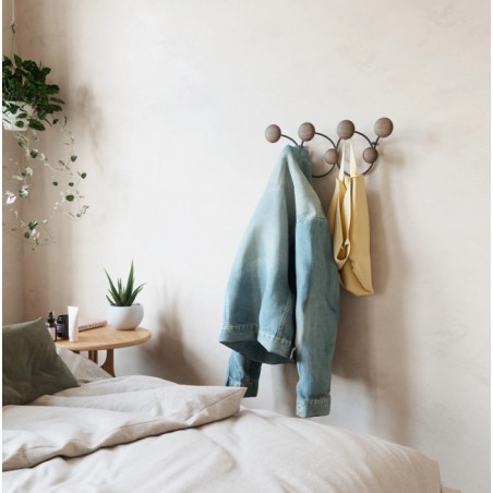 UMBRA haczyk na ubrania DOTSY 7  czarny orzech