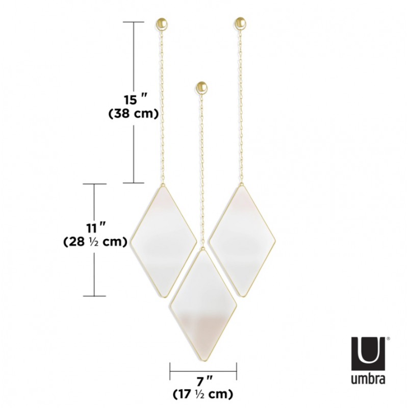 UMBRA lustra DIMA -mosiądz