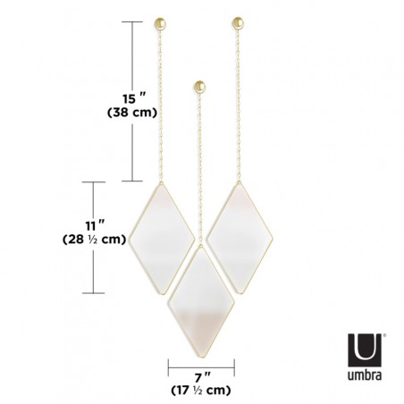 UMBRA lustra DIMA -mosiądz