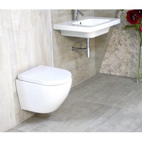 Lavita Sogo Muszla Miska Wisząca WC 49x41 z deską w/o, bezrantowa