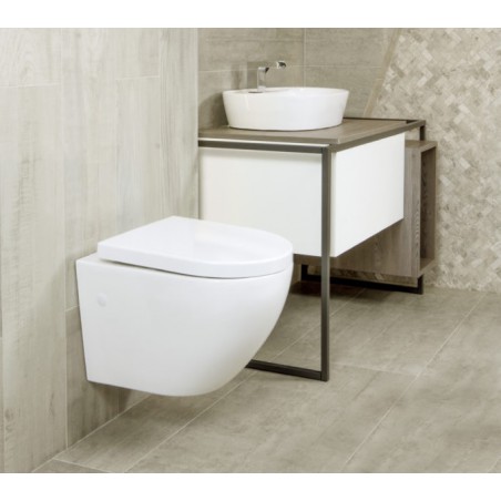 Lavita Sofi Muszla Miska Wisząca WC 49x41 z deską w/o, bezrantowa