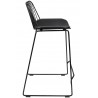 Krzesło barowe MILES czarne 76