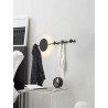 MOOSEE lampa ścienna SHADOW HANG z wieszakiem czarna