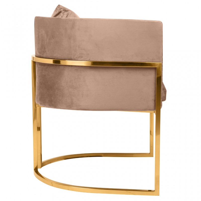 Fotel CHLOE VELVET khaki