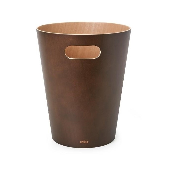 UMBRA kosz na śmieci WOODROW - espresso
