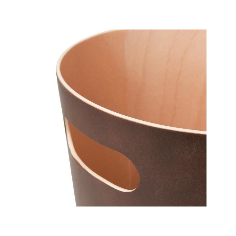 UMBRA kosz na śmieci WOODROW - espresso