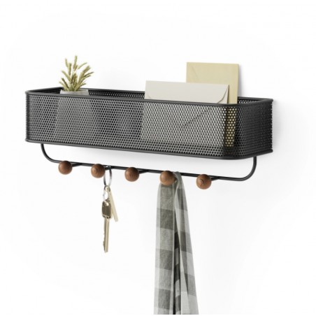 UMBRA wieszak z organizerem ESTIQUE czarny