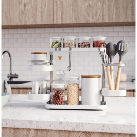 UMBRA organizer kuchenny HOLSTER biało / niklowany