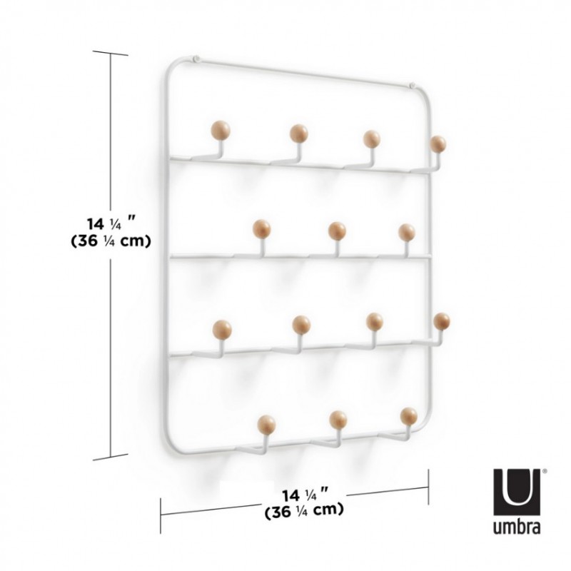 UMBRA wieszak ścienny ESTIQUE biały