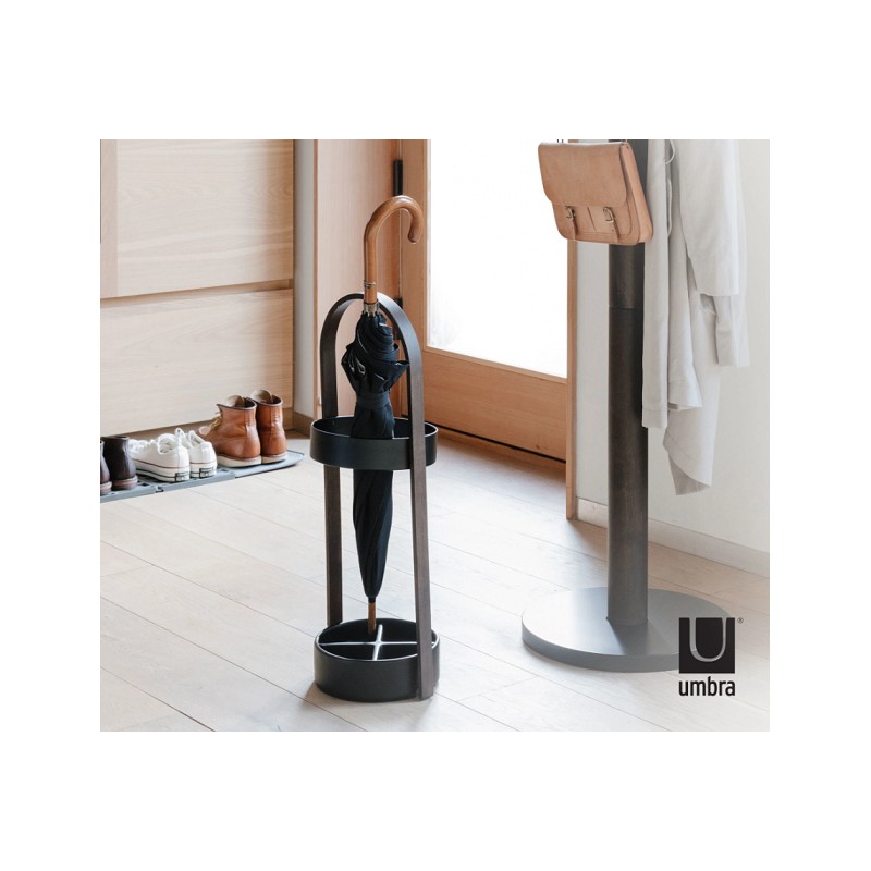 UMBRA stojak na parasolki BELLWOOD  ciemno brązowy