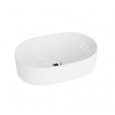 Lavita Alto umywalka owalna nablatowa 52,5x32,5 biała