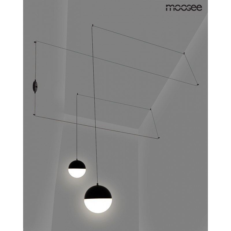 MOOSEE lampa ścienna BOWL DUO czarna