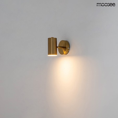 MOOSEE lampa ścienna SPOT złota